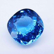 11.40 Ct Natural Cobalt Blue Spinel Gemstone VVS Certified Cushion Cut Tanzania