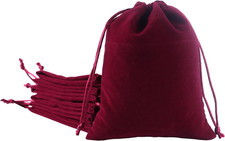 Large Velvet Drawstring Gift Bag 10pcs Jewelry Accessory Pouch for Bracelets