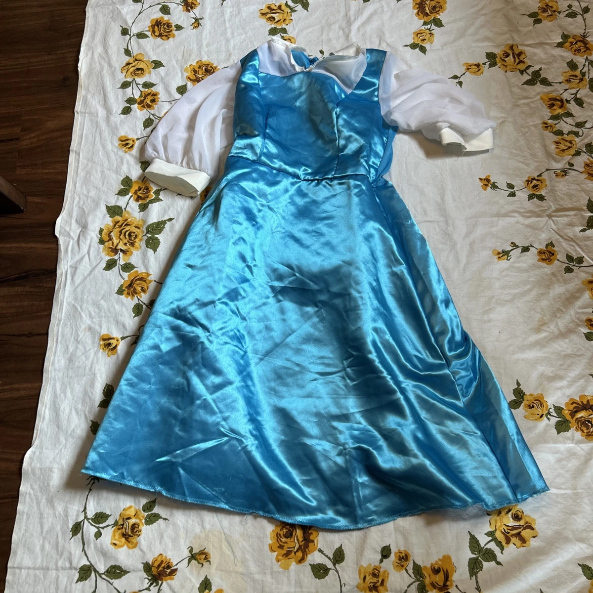 princess belle blue dress Womens Adult Costume XL Blue/White Disguise Shes got the provincial life Vintage Disney Just Toys Belle