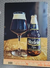 16x12 Modelo Especial Mexican Metal Bar Sign Beer Negra