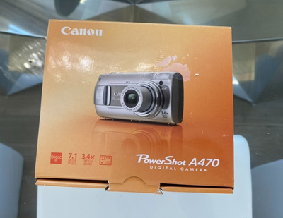 Canon PowerShot A470 7.1MP Digital Camera - Gray for sale online