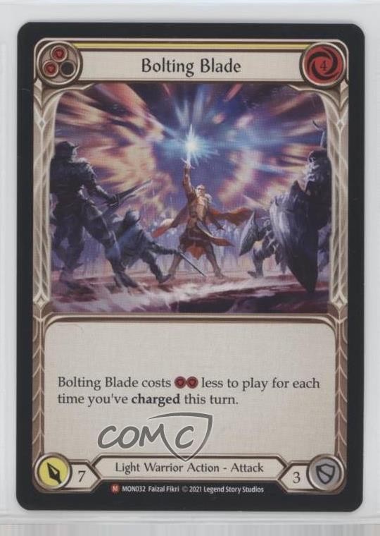 2021 Flesh and Blood - Monarch Bolting Blade (Yellow) #MON032