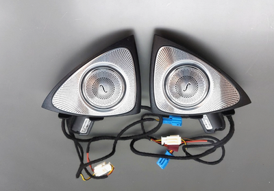 Original Mercedes W213 Bumster Speaker Mirror Triangle Set