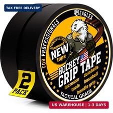 EAGLES Hockey Tape Black 1inch Grip Tape 2 Roll Athletic Sports Tape