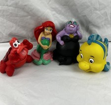 Disney The Little Mermaid Vinyl Bath Toys Play Toys Figures Set of 4 Ursula +