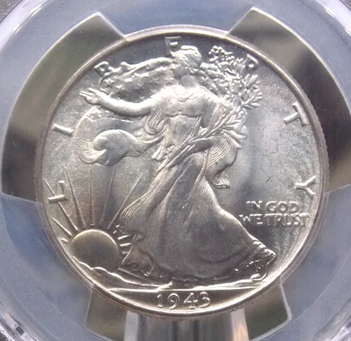 1943 "P" Walking Liberty SILVER Half Dollar 50c PCGS MS66 #000 Gem BU Unc ECC&C