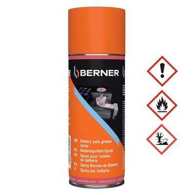 BERNER Batteriepolfett Spray Pflege & Schutz Oxidation 400 ml