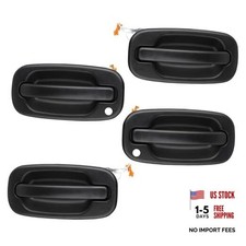 Exterior Door Handle Set 4 PCS, Front  Rear for Chevy Silverado Suburban