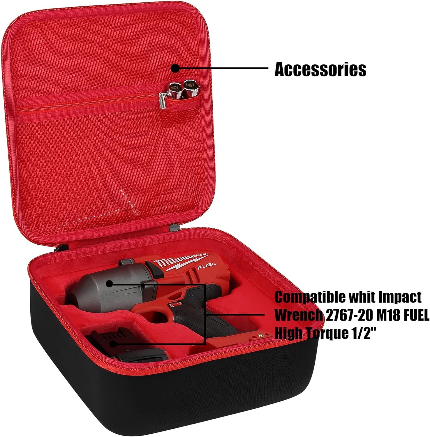 khanka Hard Case Replacement for Milwaukee 2767-20 M18 FUEL High Torque 1/2"... 