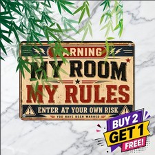 Kitchen Dining Area Decor Tin Sign Retro Restaurant Cafe Wall Plaque V2