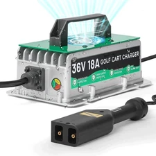 36 Volt Golf Cart Battery Charger for TXT EZGO 16Ft Cablefor LeadAcid Batteries