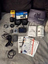 Canon PowerShot G9 Boxed Bundle - FOR PARTS Stuck Shutter/Sensor - Rare CIB Ac