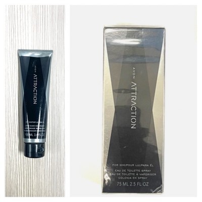 Avon Attraction for Him Men's EDT  75ml 2.5 fl oz & After shave conditioner