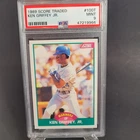 Score 1989 Ken Griffey Jr Rookie #100T Mariners PSA 9 Traded Baseball Card