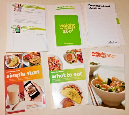 Weight Watchers 360 Starter Items & Pocket Guide - 2012 - Welcome Packet