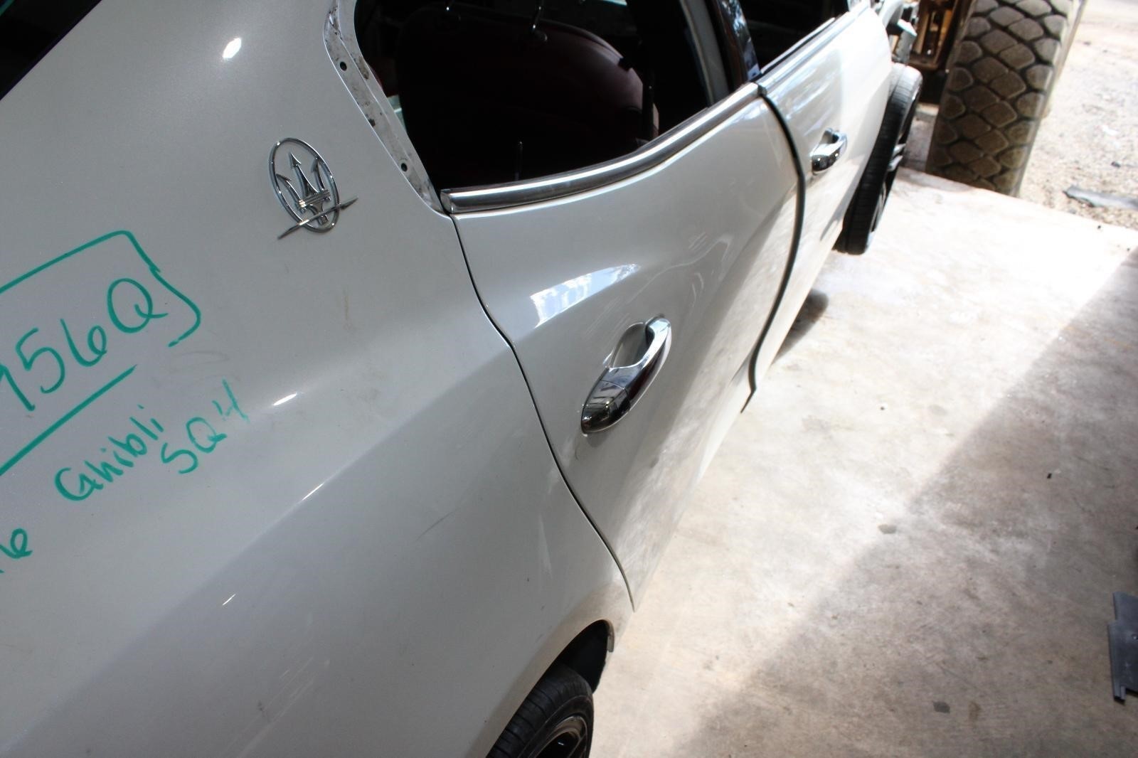 Maserati Ghibli 2014-2020 Rear Right Door framework White