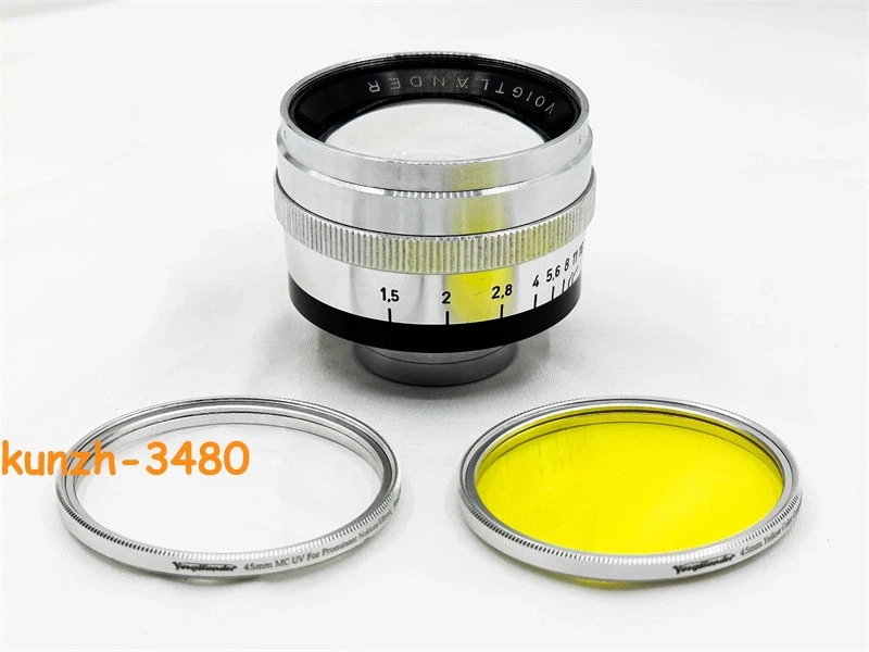 UV Filter For Voigtlander Nokton 50/1.5 Ultron 50 2 Aluminium Lens Filters 45mm