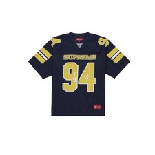 In-Hand Supreme Sequin Football Jersey Navy FW25 Size: Extra Large
