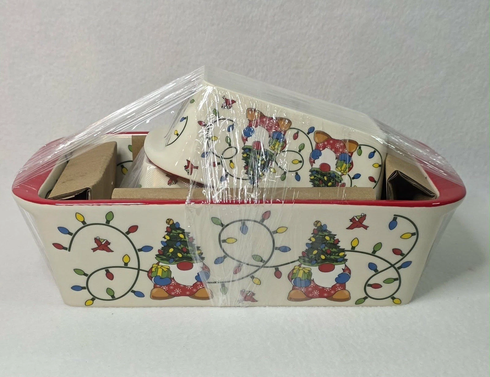 Temptations By Tara Seasonal Holiday Gnome Collection 1.75qt., 2 12oz. Loaf Pan