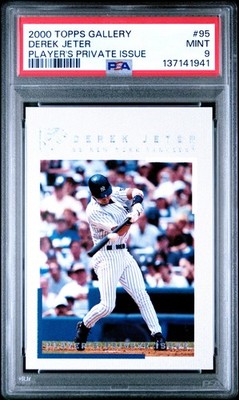 2000 Topps Gallery #95 Derek Jeter Player's Private Issue #/250 PSA 9 POP 16