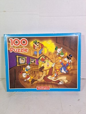 Waddingtons 100 Teile Puzzle Donald Duck Haunted Staircase vollständig