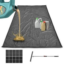 Garage Floor Containment Mat Waterproof Protection Mud Rain Under Car 16' x 7'9"