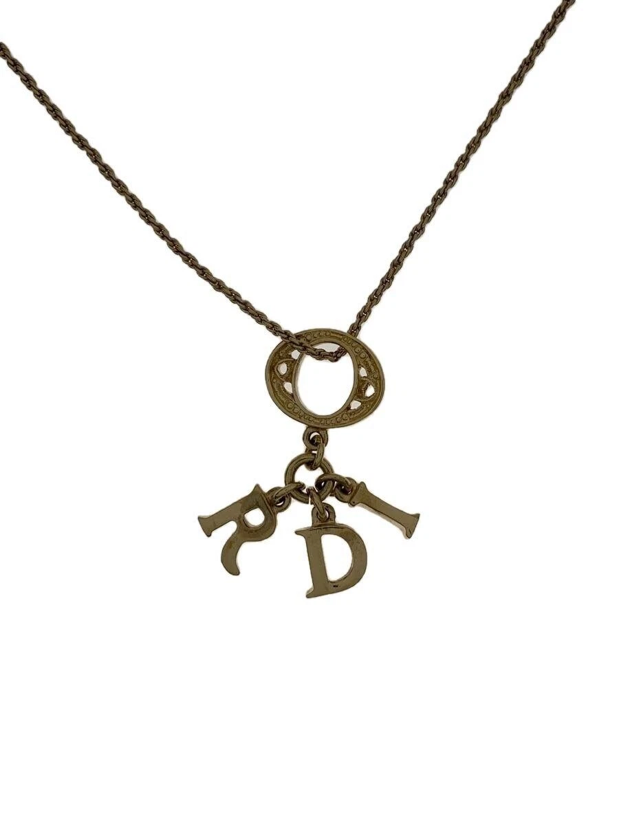 Collana donna Christian Dior placcata oro con top usata