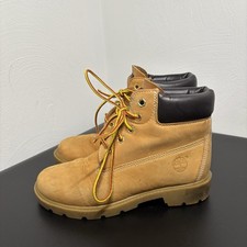 TIMBERLAND KIDS CLASSIC BOOTS WHEAT Nubuck 10760 Sz 3 Youth 6" Waterproof Fall