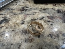 14k Gold Size 9 Band Ring 3.40 Grams