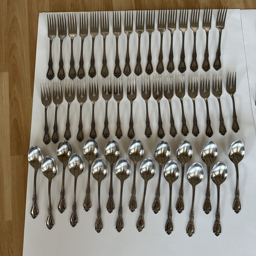 133 Piece Set Oneida Kennett Square Distinction Deluxe HH Stainless Lot - Picture 2 of 21