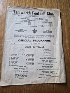 Tamworth v Bilston West Midland Premier League 1967/68 (NLiYB) Free Postage