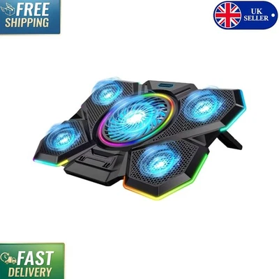 Ultra-Quiet Laptop Cooling Pad with 6 Fans & USB Ports - For Maximum Performance - Image 1 of 4