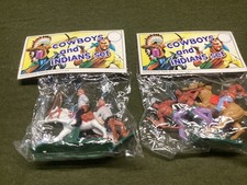 Cowboys Indians horses made in Hong Kong sealed bag 2 sets