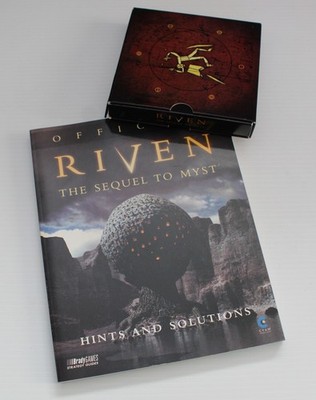 Official Riven Hints and Solutions guide book & Riven: The Sequel to Myst Game