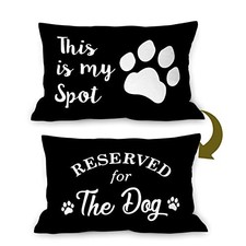 Reserved for The Dog Reversible Soft Pillow Covers, Funny Pet Paw This is My