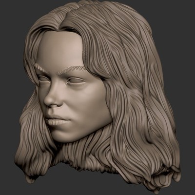 Milly Alcock Supergirl 1:18 scale custom unpainted Head 3.75'' Action Figure