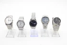 F x5 Vintage Gents Quartz Seiko Wristwatches Not Working inc SQ, 4004 etc