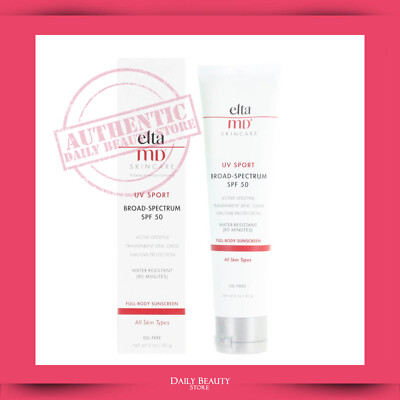 Elta MD UV SPORT Broad Spectrum SPF 50 85g 3oz EXP 8/2026 NEW FAST SHIP