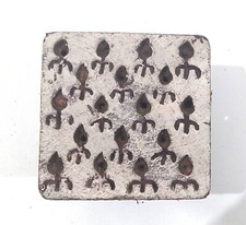 Wooden hand carved Printing Stamp Block for Fabrics Printing ZEFB-94