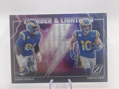 2023 Panini Zenith #15 Aaron Donald Cooper Kupp Thunder & Lightning