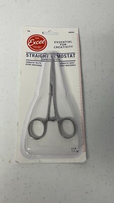New Excel Soft Grip 5.5'' Essential Creativity Fishing Hemostat Recto Scissors