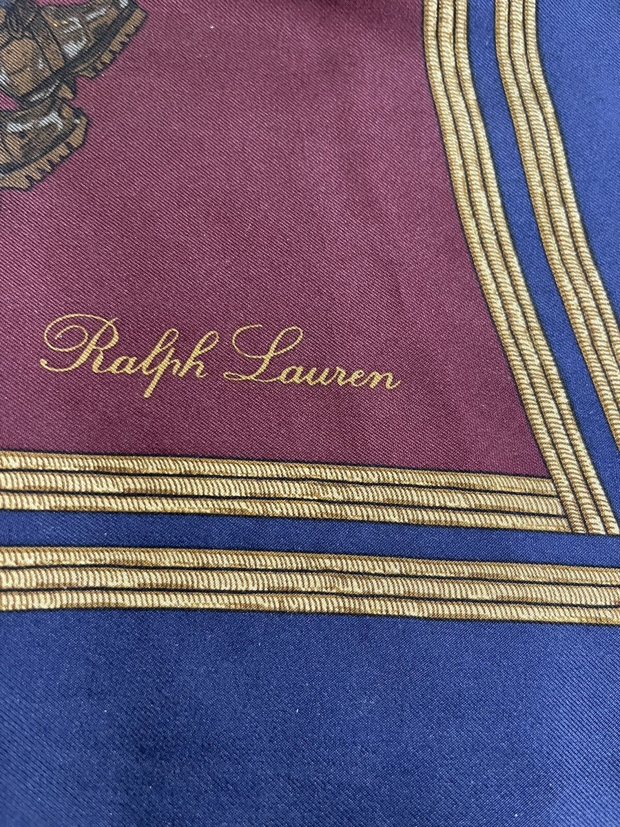 VTG 80s Ralph Lauren-The Polo Bear~ Silk Scarf. WOW | eBay VTG 80s Ralph Lauren-The Polo Bear~ Silk Scarf. WOW | eBay