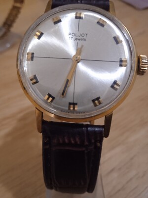 Poljot 17 jewels wrist mens watch AU20 USSR RARE