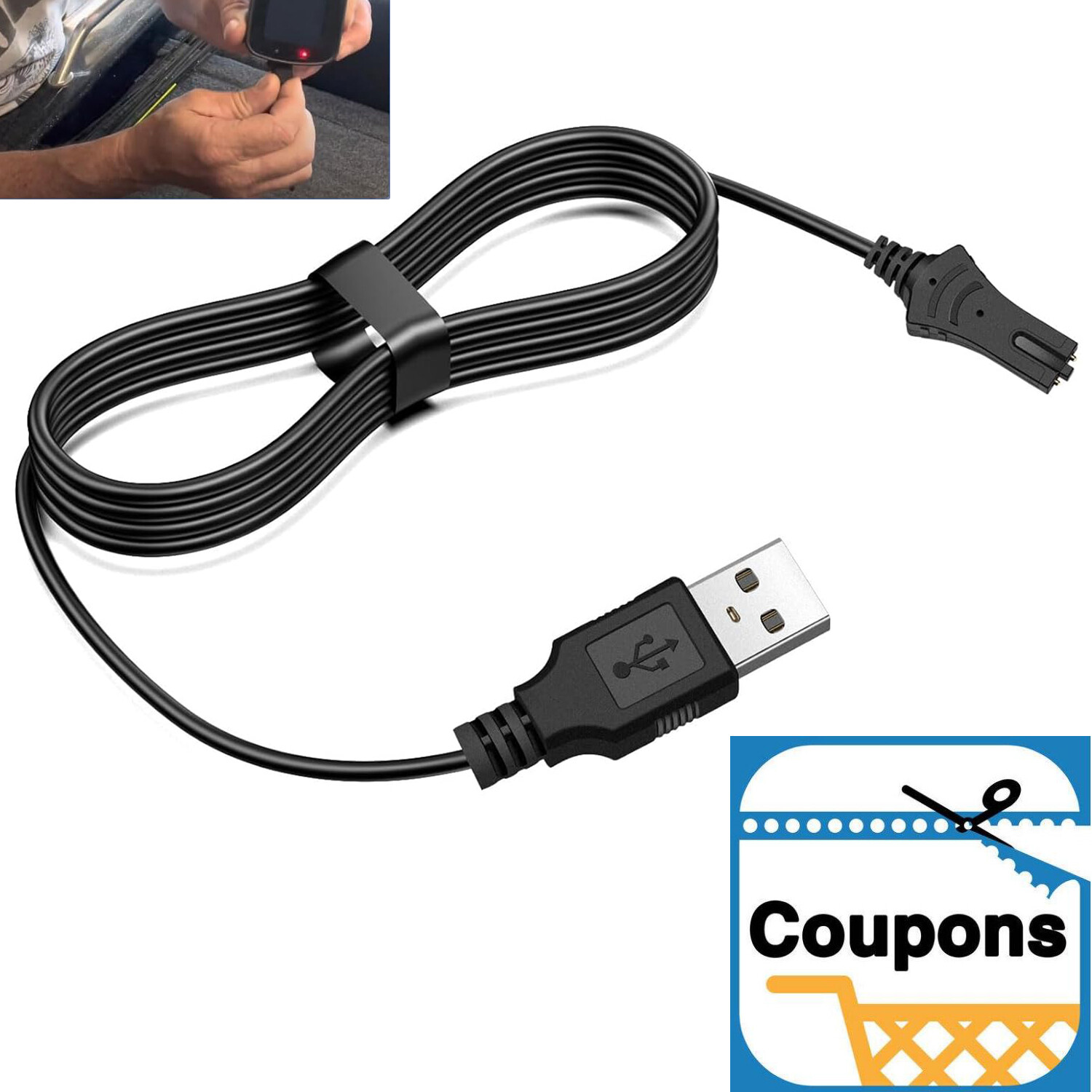 for Minn Kota i-Pilot Link Remote Control USB Power Cord Charging Cable 1866460
