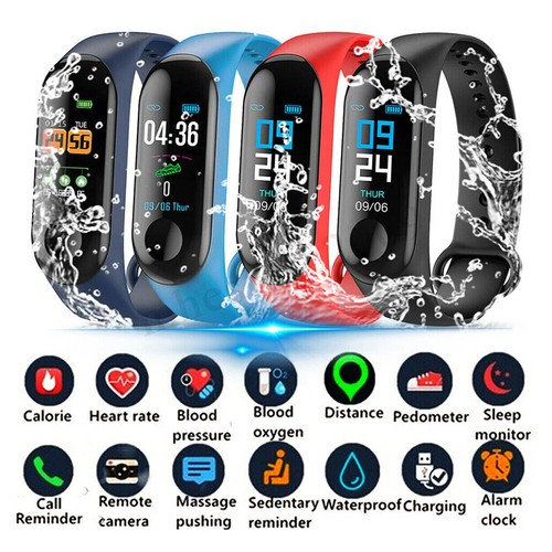 Bluetooth Smart Bracelet Fitbit Style Heart Rate Monitor Watch Pedometer Tracker - Picture 3 of 17