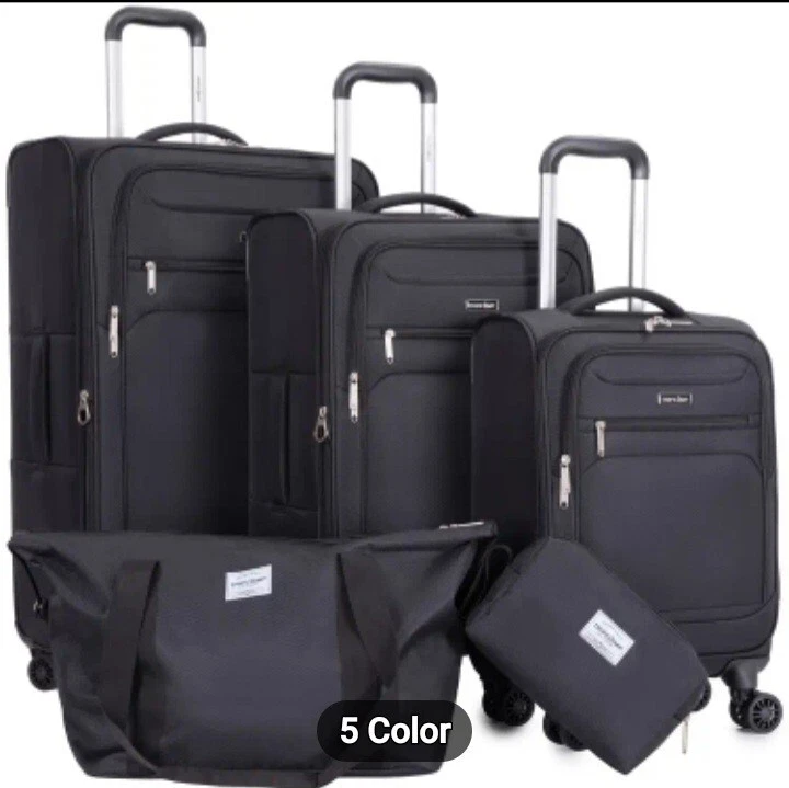 Juego de 4 equipaje vertical Rockland Journey lado blando - carbón (F32CHARCOAL0 Foto 3 de 3