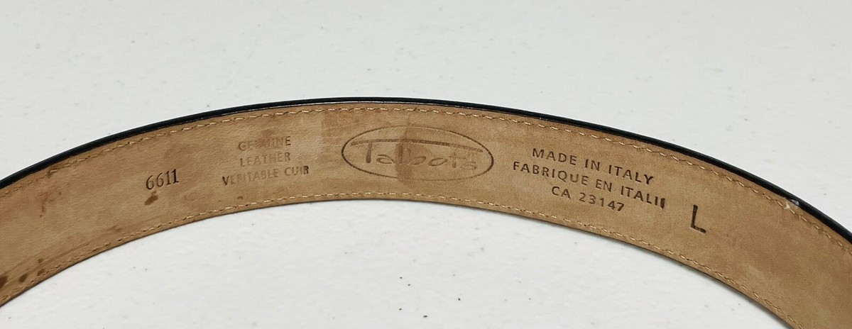 Talbots Navy Leather Belt 6611 - Made in Italy Talbots Women main image 3