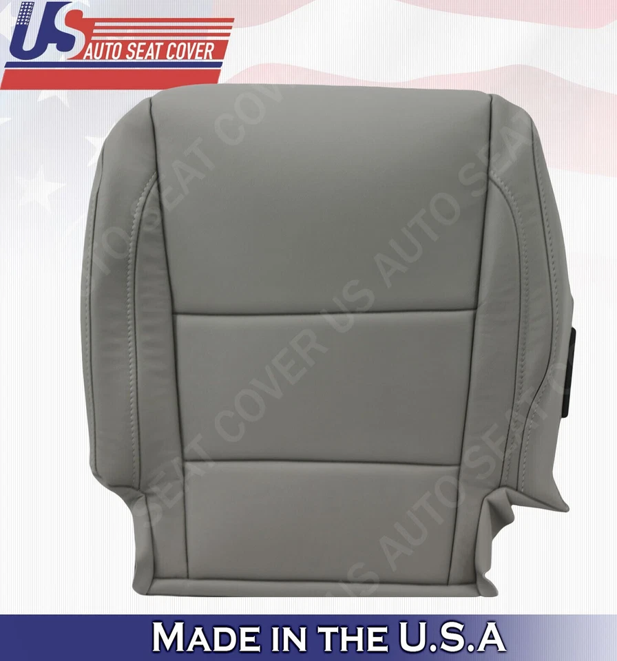 Capas de assento de couro cinza parte inferior lateral do passageiro e unidade MDX para Acura MDX Drive 2014 2015 - Imagem 2 de 4