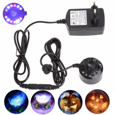 Nebelerzeuger 12 LED Nebel Hersteller Maschine Mist Maker RGB Luftbefeuchter NEU