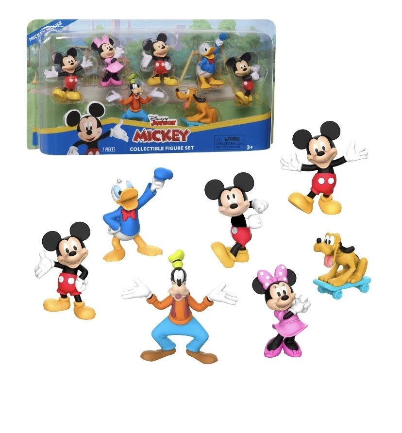 Disney Junior Minnie Mouse 7-Piece Collectible Figure Set, Kids Toys for  Ages 3 up 